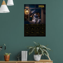 2026 AI-Gegenereerde Australian Shepherd-agenda Poster
