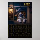 2026 AI‑Generated Australian Shepherd Calendar  Poster (Voorkant)