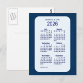 2026 Alice Blue 6 Month Mini Calendar van Janz Briefkaart (Voorkant / Achterkant)