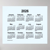 2026 Alice Blue Calendar van Janz Print (Voorkant)