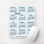 2026 Alice Blue Large Print Calendar van Janz Muismat (Met muis)