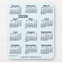 2026 Alice Blue Large Print Calendar van Janz Muismat