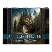 2026 Alien Architecture Surreal Art Kalender (Hoes)