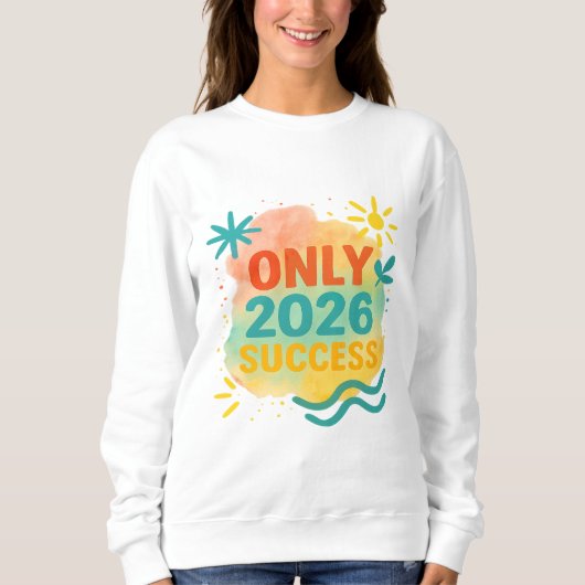 2026 ALLEEN SUCCES Motivatie T-shirt Inspirerend (Voorkant)