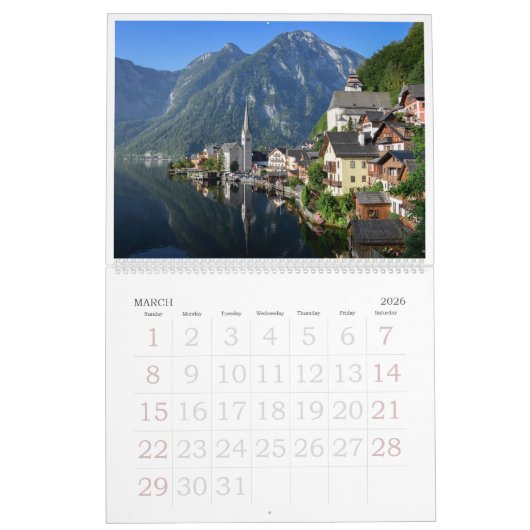 2026 Alps nature & landscape photo Kalender (Mar 2026)