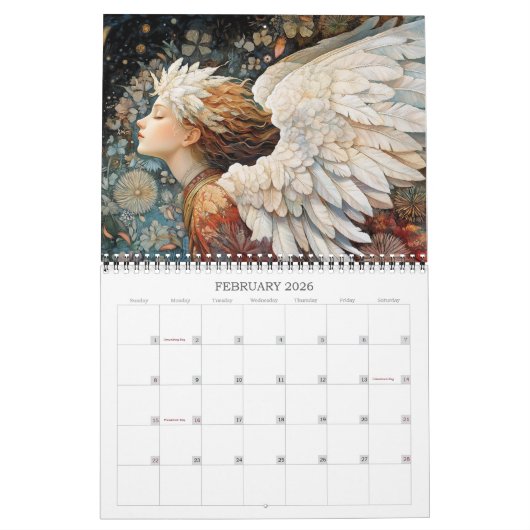2026 Angels 3 Kalender (Feb 2026)