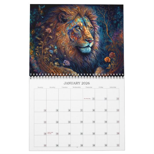 2026 Animal Magic Fantasy Kunstkalender Kalender (Jan 2026)