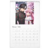 2026 Anime Calendar (Images created by Grok) Kalender (Feb 2026)