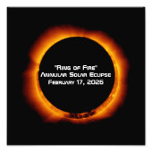 2026 Annular Ring of Fire Solar Eclipse Foto Afdruk (Voorkant)
