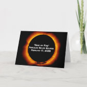 2026 Annular Ring of Fire Solar Eclipse Kaart (Voorkant)
