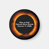2026 Annular Ring of Fire Solar Eclipse Magneet (Voorkant)