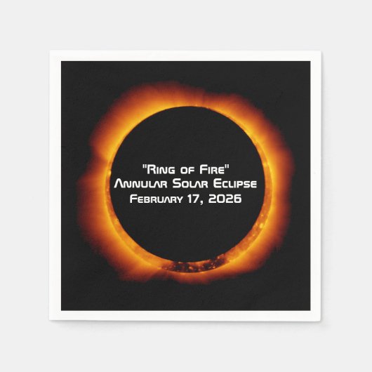 2026 Annular Ring of Fire Solar Eclipse Servet (Voorkant)