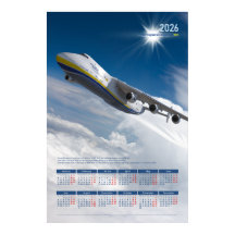 2026 Antonov An-225 Mriya-herdenkingsposter Agenda