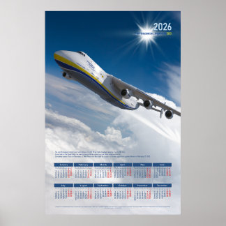 2026 Antonov An-225 Mriya-herdenkingsposter Agenda Poster