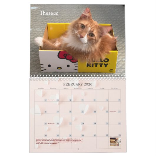 2026 Aristocats Calendar Kalender (Feb 2026)