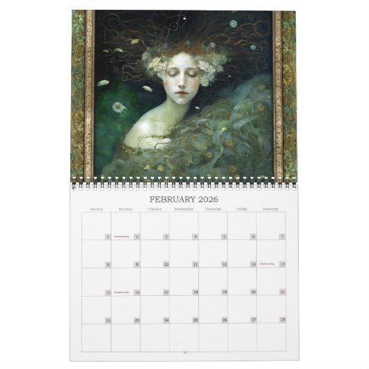 2026 Art of Dreams Fantasy Art Kalender (Feb 2026)