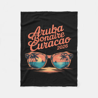 2026 Aru Bonaire Curacao Family Vacation Friends G Fleece Deken