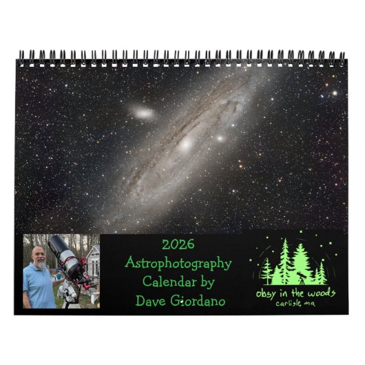 2026 Astrophotography Calendar by Dave Giordano Kalender (Hoes)