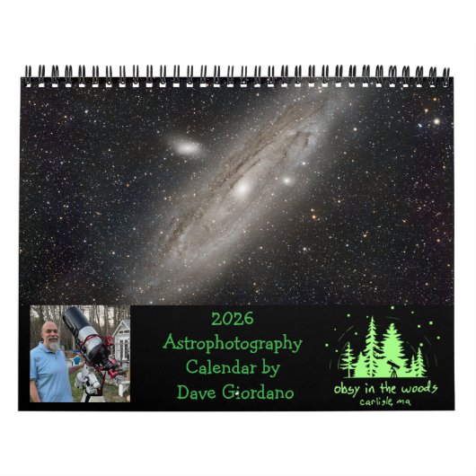 2026 Astrophotography Calendar by Dave Giordano Kalender (Hoes)