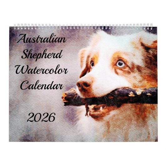 2026 Australian Shepherd Cattle Dogs Aussies Gift Kalender (Hoes)