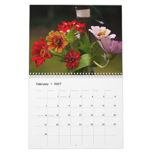 2026 Back Deck Flower Calendar Kalender (Feb 2027)