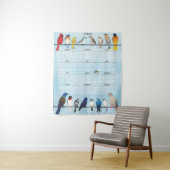 2026 backyard birds calendar wandkleed (In situ)