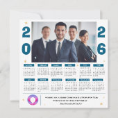 2026 Bedrijfsfoto Kalender Zakelijke Kerst Feestdagenkaart (Voorkant)
