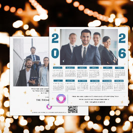 2026 Bedrijfsfoto Kalender Zakelijke Kerst Feestdagenkaart