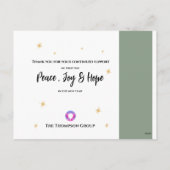 2026 Bedrijfskalender Bedrijf Logo Feestdagenkaart (Achterkant)