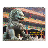 2026 Beijing and the Great Wall Calendar Kalender (Hoes)