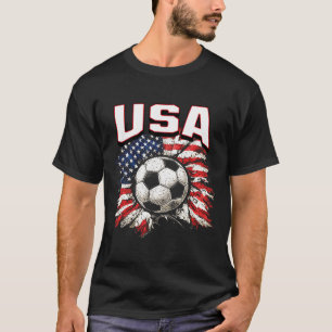 2026 Beker Vlag Voetbal Trots Familie VS T-shirt