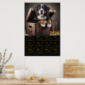 2026 Berner Sennenhond Kalender Poster (Keuken)