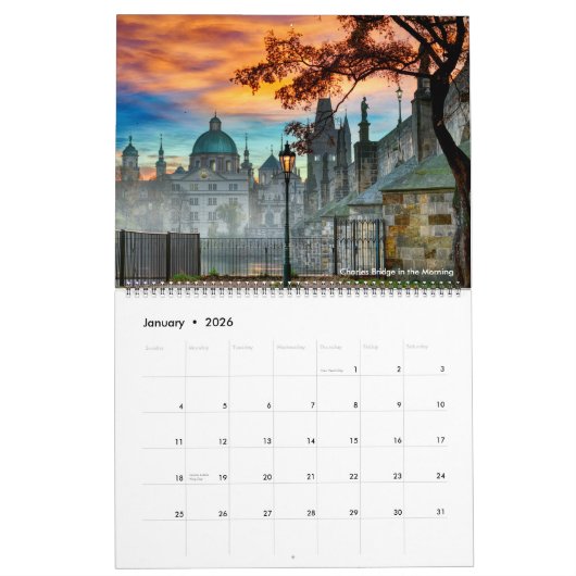2026 Best of Prague Calendar Kalender (Jan 2026)