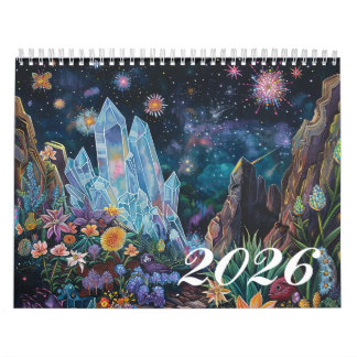2026 Betoverende Hemelse Mystieke Kunstkalender Kalender