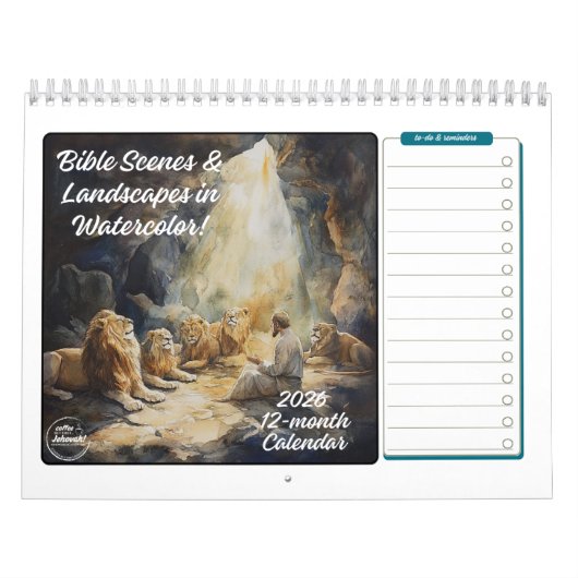 2026 Bijbel Scènes & Landschappen 12 maanden Kalender (Hoes)