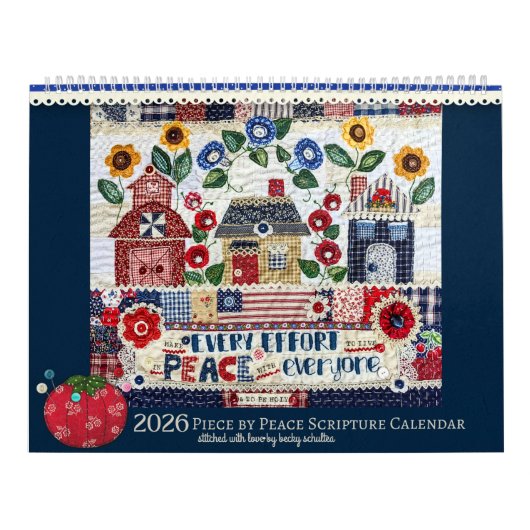 2026 Bijbelkalender Piece by Peace Kalender (Hoes)