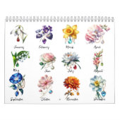2026 Birth Flowers & Birthstones Kalender (Hoes)
