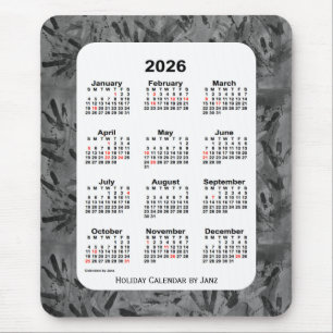 2026 Black Art Holiday Calendar van Janz Muismat