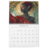 2026 Black Fantasy Art Mystieke Muzen Kalender (Feb 2027)