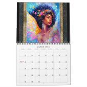 2026 Black Fantasy Art Vrouwen van Magische Kalend Kalender (Mar 2026)