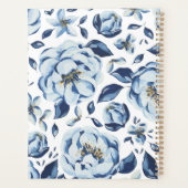 2026 Blauwe Aquarel Bloemige Start van Iets Niews Planner (Achterkant)