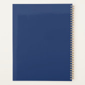 2026 Blauwe Bloem "Design Your Perfect Day" Citaat Planner (Achterkant)