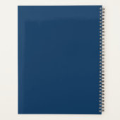 2026 Blauwe Bloemen Planner | Elegant | Botanisch  (Achterkant)
