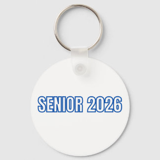 2026 Blauwe Varsity Senior Aangepaste Naamsleutelh Sleutelhanger