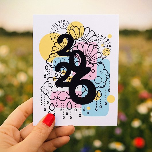 2026 Bloei na de regen Briefkaart
