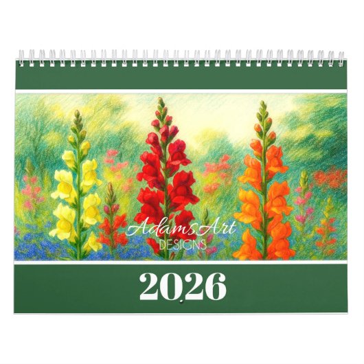 2026 Bloemen – Kleurrijke Botanische Illustraties Kalender (Hoes)