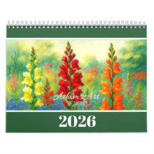 2026 Bloemen  – Kleurrijke Botanische Illustraties