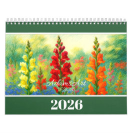2026 Bloemen  – Kleurrijke Botanische Illustraties Kalender