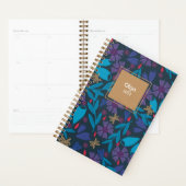 2026 bloemend moderne blauwe aangepaste planner (Display)