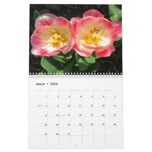 2026 Bloemenkalender Kalender (Mar 2026)